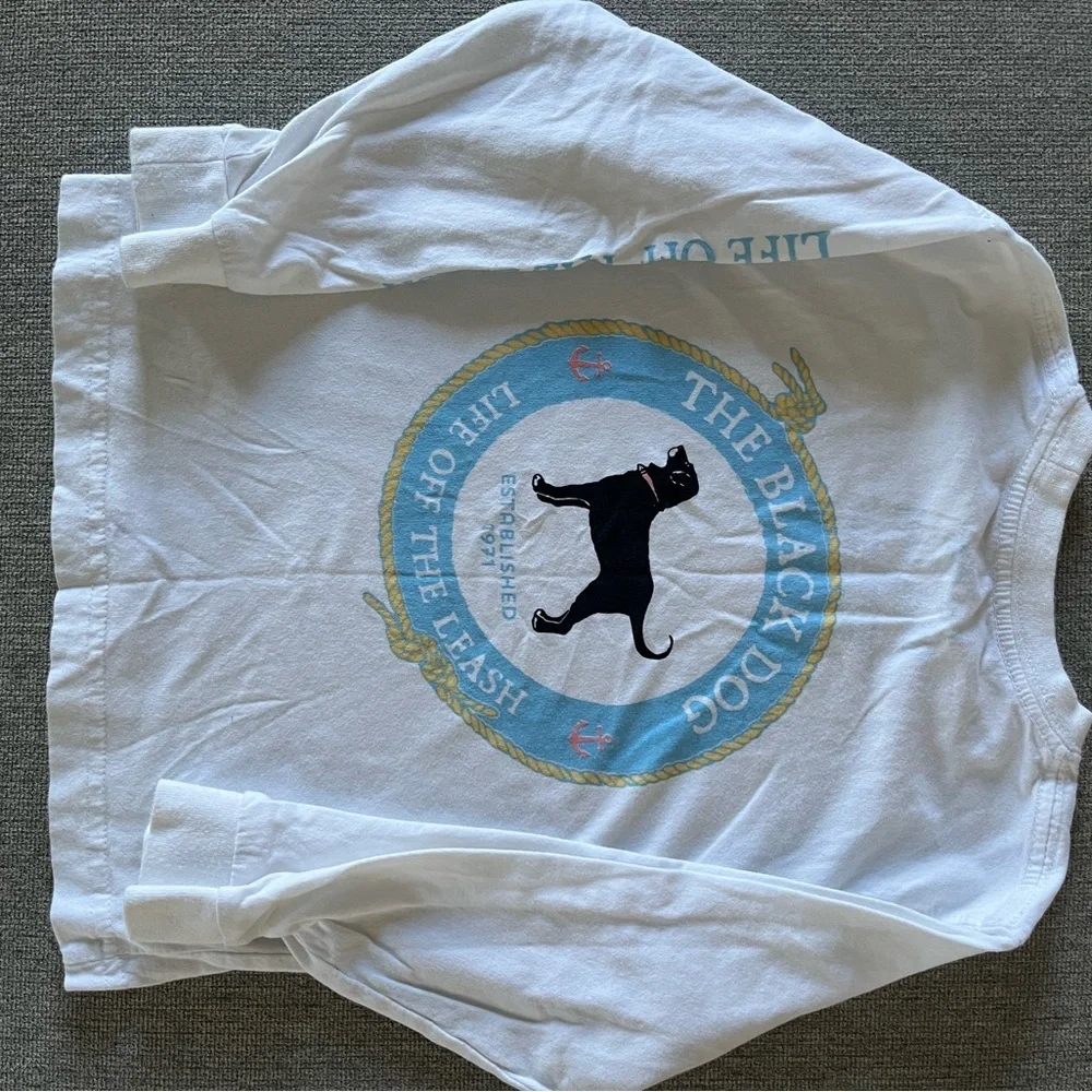 Black  Dog Print Sweatshirt and Shirt - Picture 4 of 6